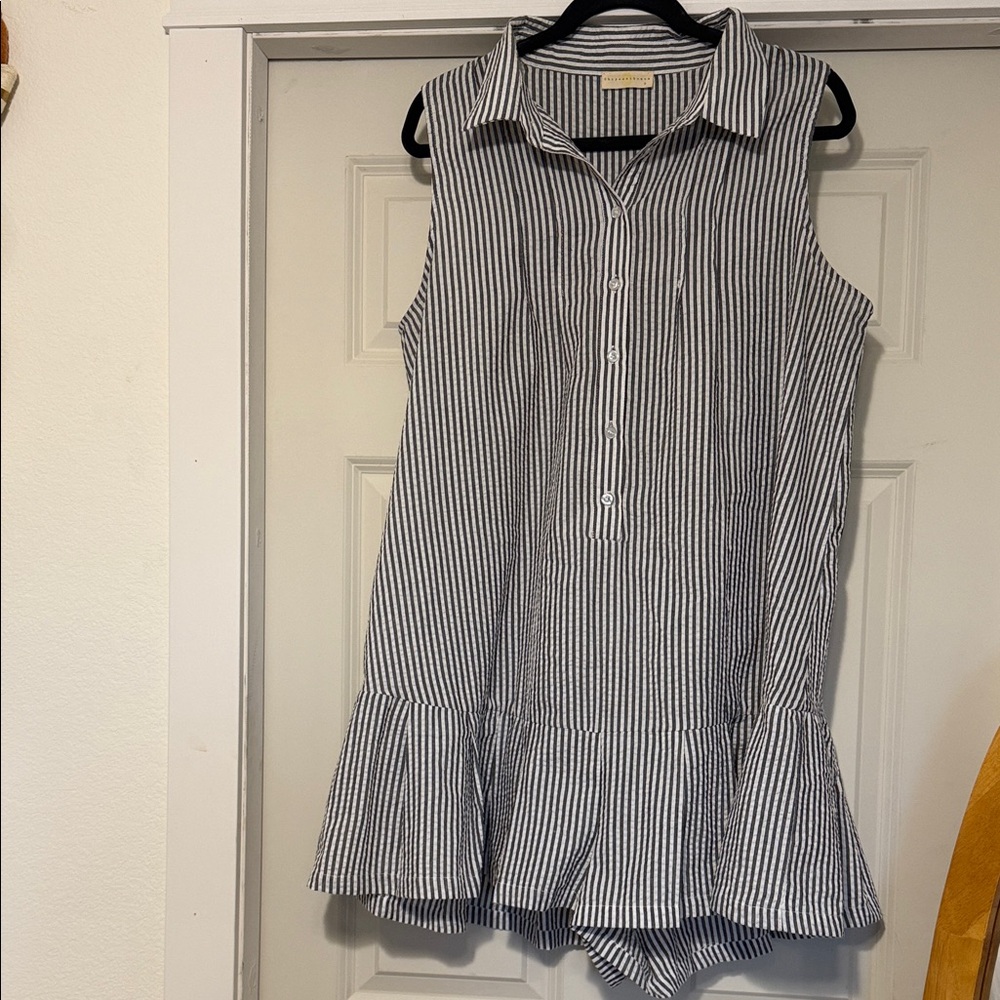 Striped Sleeveless top